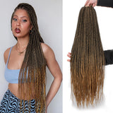 30inch Ombre Box Braids Crochet Hair Pre-looped Synthetic Braids Hair Extensions Crochet Braids Hair