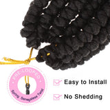 12inch Spring Senegalese Twist Crochet Braids Curl End Crochet Hair Pre-looped Passion Twist Hair Extensions