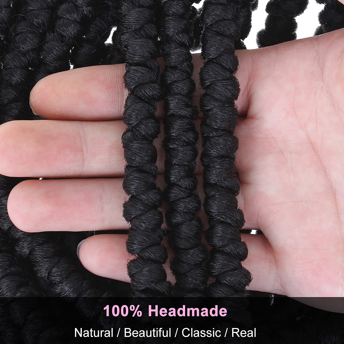12inch Spring Senegalese Twist Crochet Braids Curl End Crochet Hair Pre-looped Passion Twist Hair Extensions