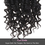 12inch Spring Senegalese Twist Crochet Braids Curl End Crochet Hair Pre-looped Passion Twist Hair Extensions