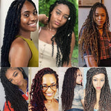 Pre-twisted Passion Twist Crochet Hair 22inch Pre-Looped Passion Twist Bohemian Crochet Braids Hair Extensions