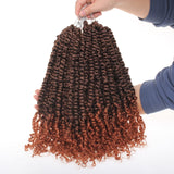 Pre-twisted Passion Twist Crochet Hair with Curly Ends Pre looped Synthetic Bohemian Crochet Braids Hair