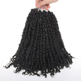 Pre-twisted Passion Twist Crochet Hair with Curly Ends Pre looped Synthetic Bohemian Crochet Braids Hair