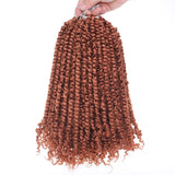 Pre-twisted Passion Twist Crochet Hair with Curly Ends Pre looped Synthetic Bohemian Crochet Braids Hair