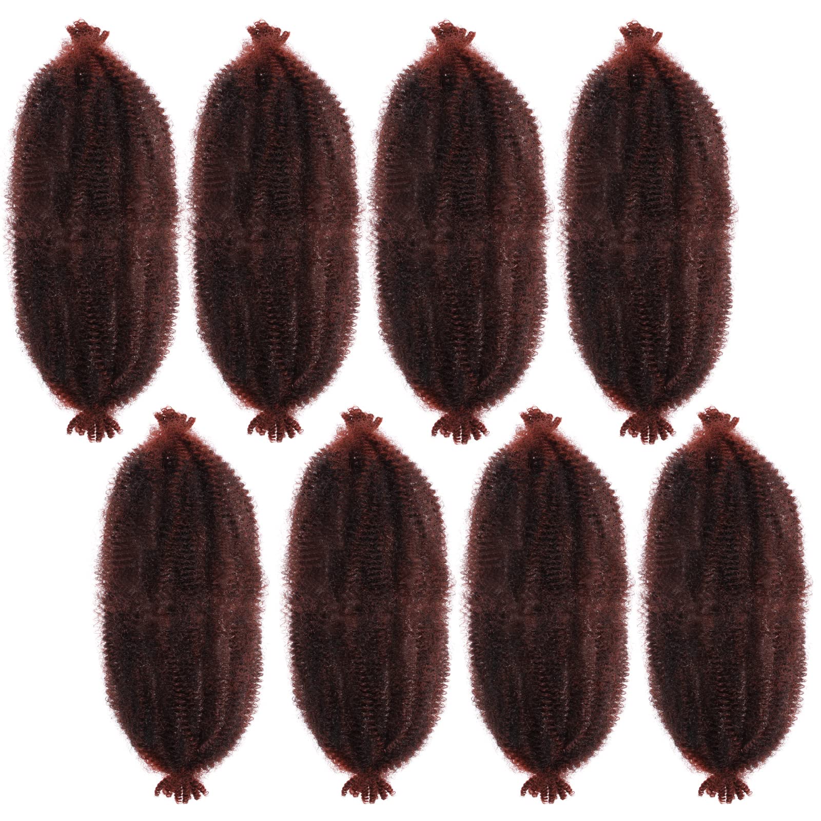 Pre-Separated Springy Afro Twist Hair Spring Twist Hair For Distressed Soft Locs Natural Black Long Marley Twist Braiding Hair Extension