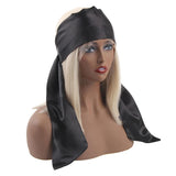 Satin Edge Scarves For Hair Laying Scarf For Lace Front Wig Non Slip Hair Wrap Wigs Grip Band For Hair