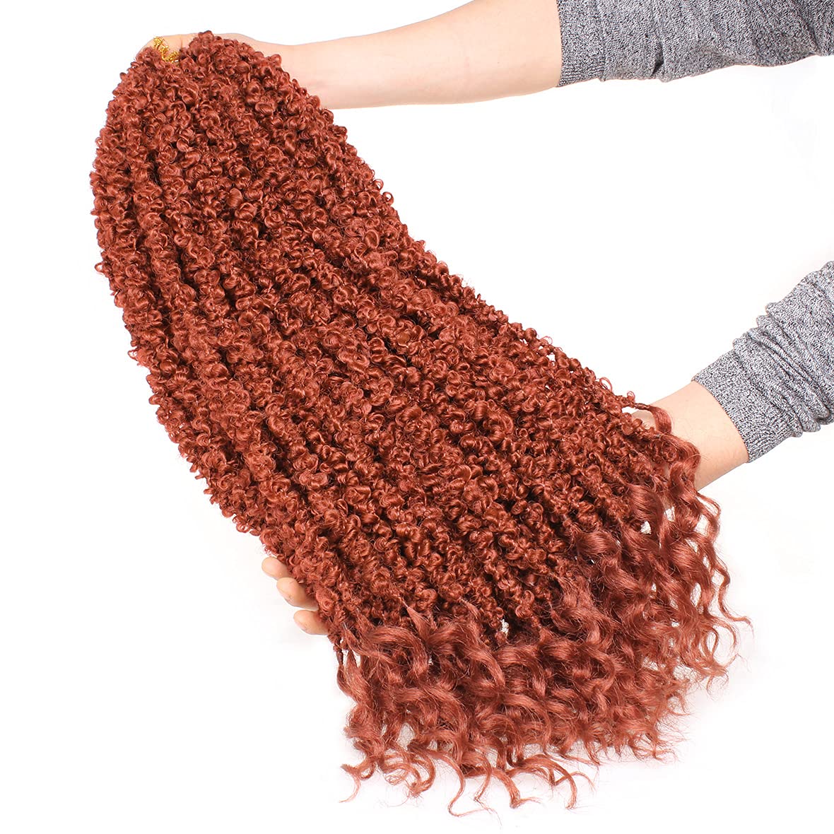 24Inch Butterfly Locs Crochet  Hair Long Butterfly Faux Locs With Curly Ends Pre-twisted Goddess Locs Crochet Braiding Hair
