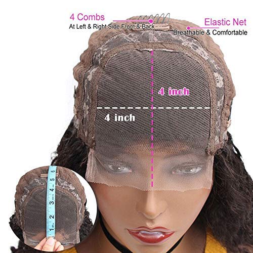 Deep Wave Lace Front Wig Closure Human Hair Wigs Brazilian Curly Wave Wigs For Black Women