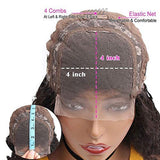 Deep Wave Lace Front Wig Closure Human Hair Wigs Brazilian Curly Wave Wigs For Black Women