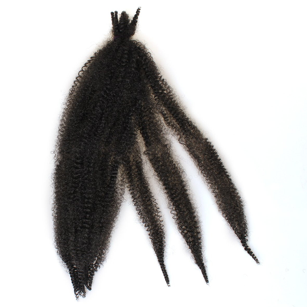 Pre-Separated Springy Afro Twist Hair Spring Twist Hair For Distressed Soft Locs Natural Black Long Marley Twist Braiding Hair Extension