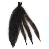 Pre-Separated Springy Afro Twist Hair Spring Twist Hair For Distressed Soft Locs Natural Black Long Marley Twist Braiding Hair Extension