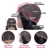 Deep Wave Lace Front Wig Closure Human Hair Wigs Brazilian Curly Wave Wigs For Black Women