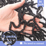 36 Inch Nu Faux Locs Crochet Braids Hair Goddess Faux Natural Soft Locs Crochet Braiding Synthetic Hair