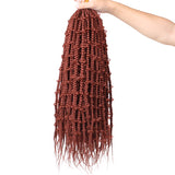 20 Inch Knotless Jungle Box Braids Pre-Looped Goddess Box Braids Hair Butterfly Crochet Braid Hair