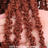 18inch Butterfly Locs Crochet Hair Pre-looped Synthetic Faux Locs Distressed Crochet Braids Extended