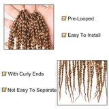 20 Inch Knotless Jungle Box Braids Pre-Looped Goddess Box Braids Hair Butterfly Crochet Braid Hair