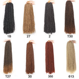 24Inch Water Wave Passion Twist Hair Crochet Braids Hair Goddess Crochet Synthetic Braided Hair Extensions