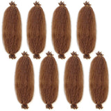 Pre-Separated Springy Afro Twist Hair Spring Twist Hair For Distressed Soft Locs Natural Black Long Marley Twist Braiding Hair Extension