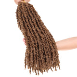 18inch Butterfly Locs Crochet Hair Pre-looped Synthetic Faux Locs Distressed Crochet Braids Extended