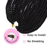 30inch Ombre Box Braids Crochet Hair Pre-looped Synthetic Braids Hair Extensions Crochet Braids Hair