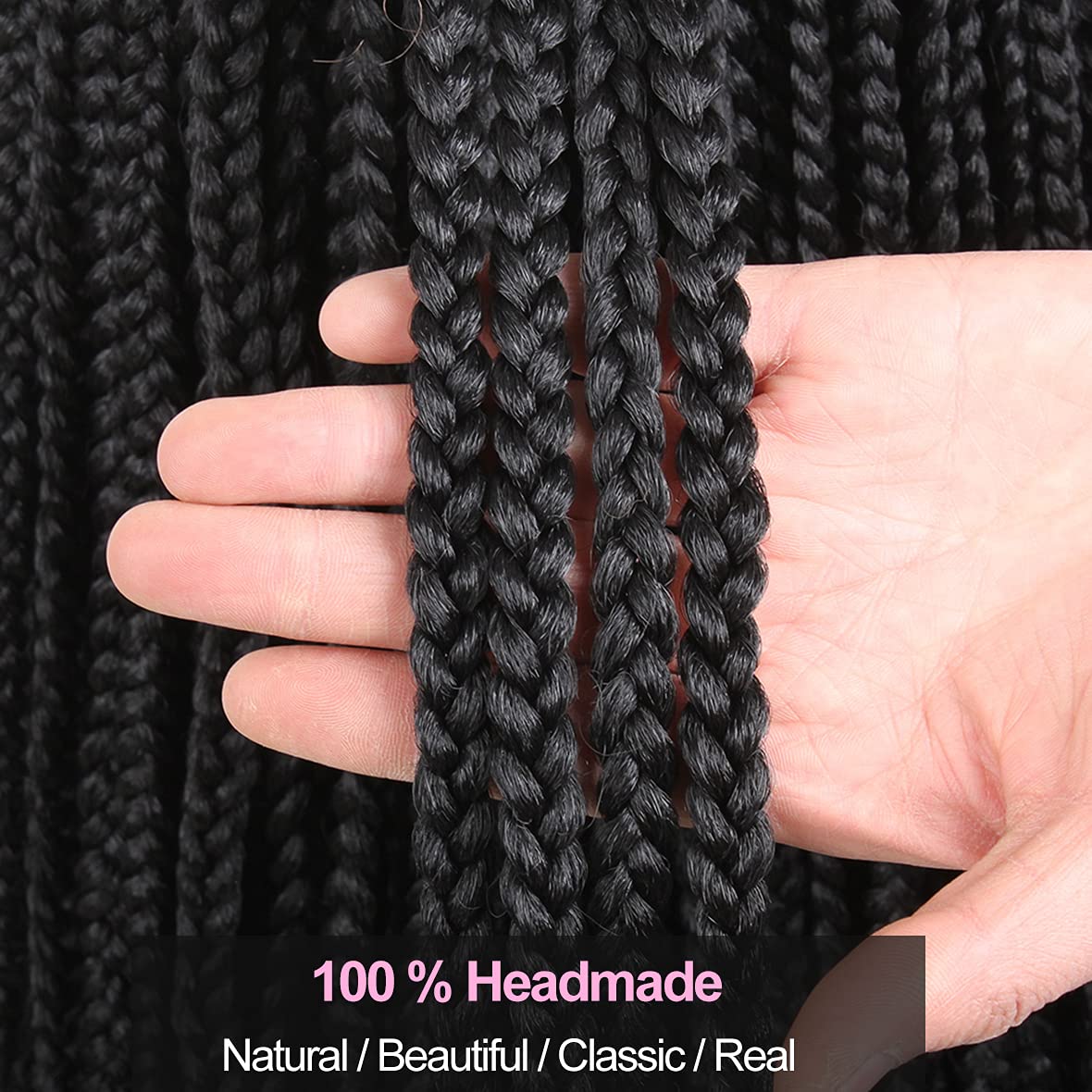 30inch Ombre Box Braids Crochet Hair Pre-looped Synthetic Braids Hair Extensions Crochet Braids Hair
