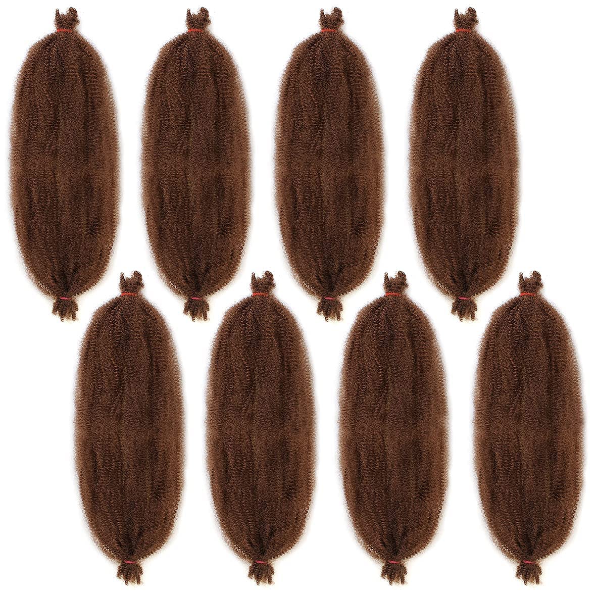 Pre-Separated Springy Afro Twist Hair Spring Twist Hair For Distressed Soft Locs Natural Black Long Marley Twist Braiding Hair Extension
