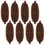Pre-Separated Springy Afro Twist Hair Spring Twist Hair For Distressed Soft Locs Natural Black Long Marley Twist Braiding Hair Extension