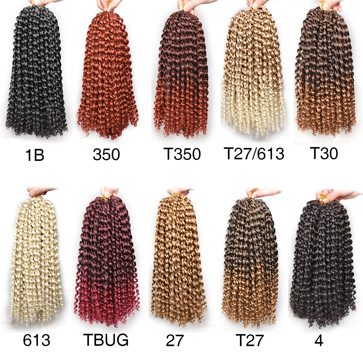 12Inch Passion Twist Hair Short Water Wave Snythetic Crochet Braids Hair for Distressed Butterfly Locs Passion Twist Braiding Curl Hair