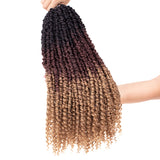 Pre-twisted Passion Twist Crochet Hair 22inch Pre-Looped Passion Twist Bohemian Crochet Braids Hair Extensions