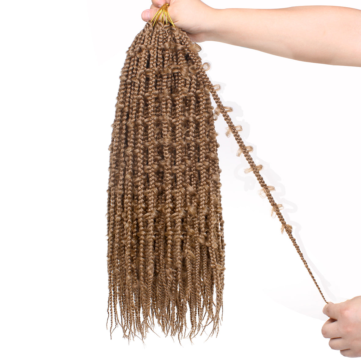 20 Inch Knotless Jungle Box Braids Pre-Looped Goddess Box Braids Hair Butterfly Crochet Braid Hair