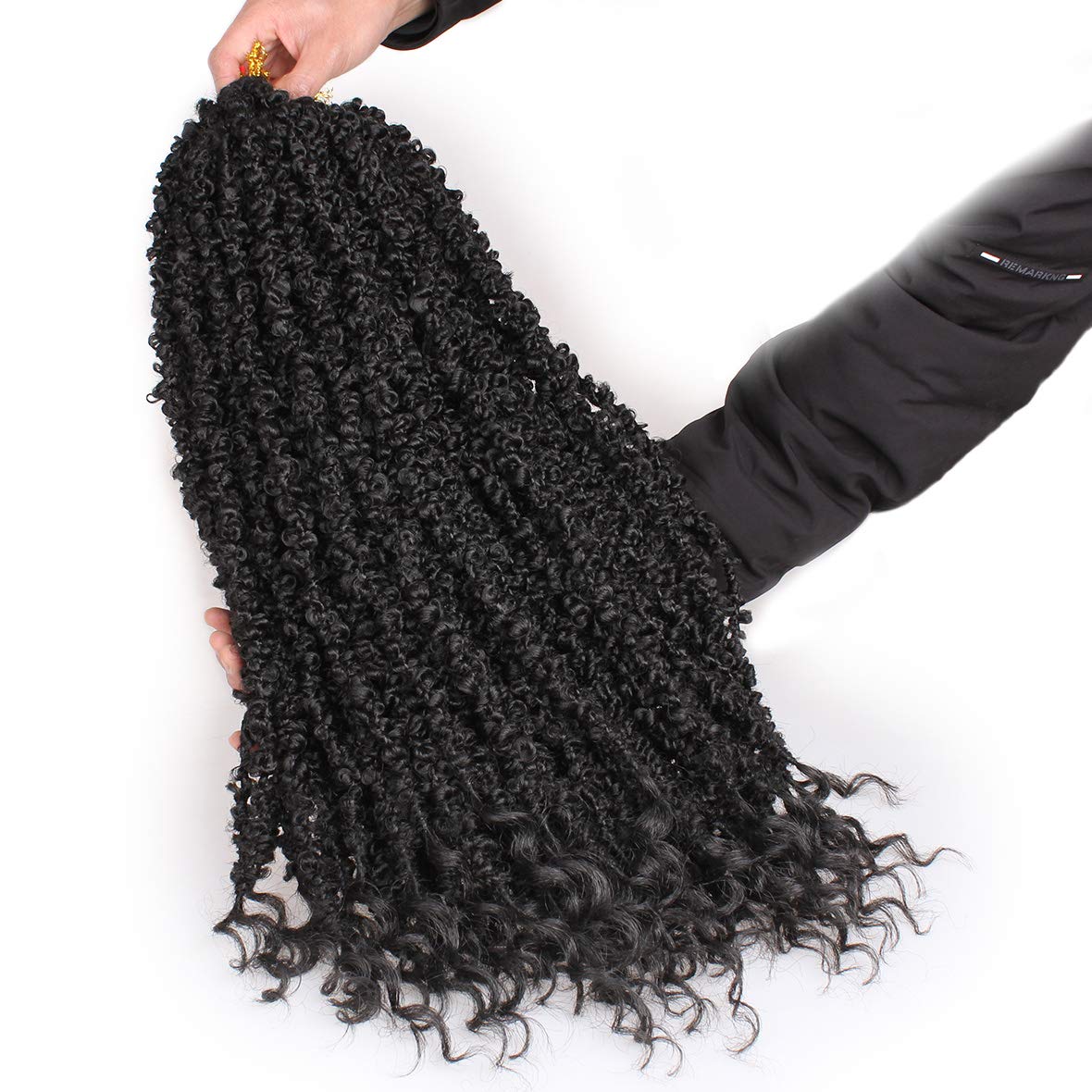 24Inch Butterfly Locs Crochet  Hair Long Butterfly Faux Locs With Curly Ends Pre-twisted Goddess Locs Crochet Braiding Hair