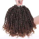 Pre-twisted Passion Twist Crochet Hair with Curly Ends Pre looped Synthetic Bohemian Crochet Braids Hair