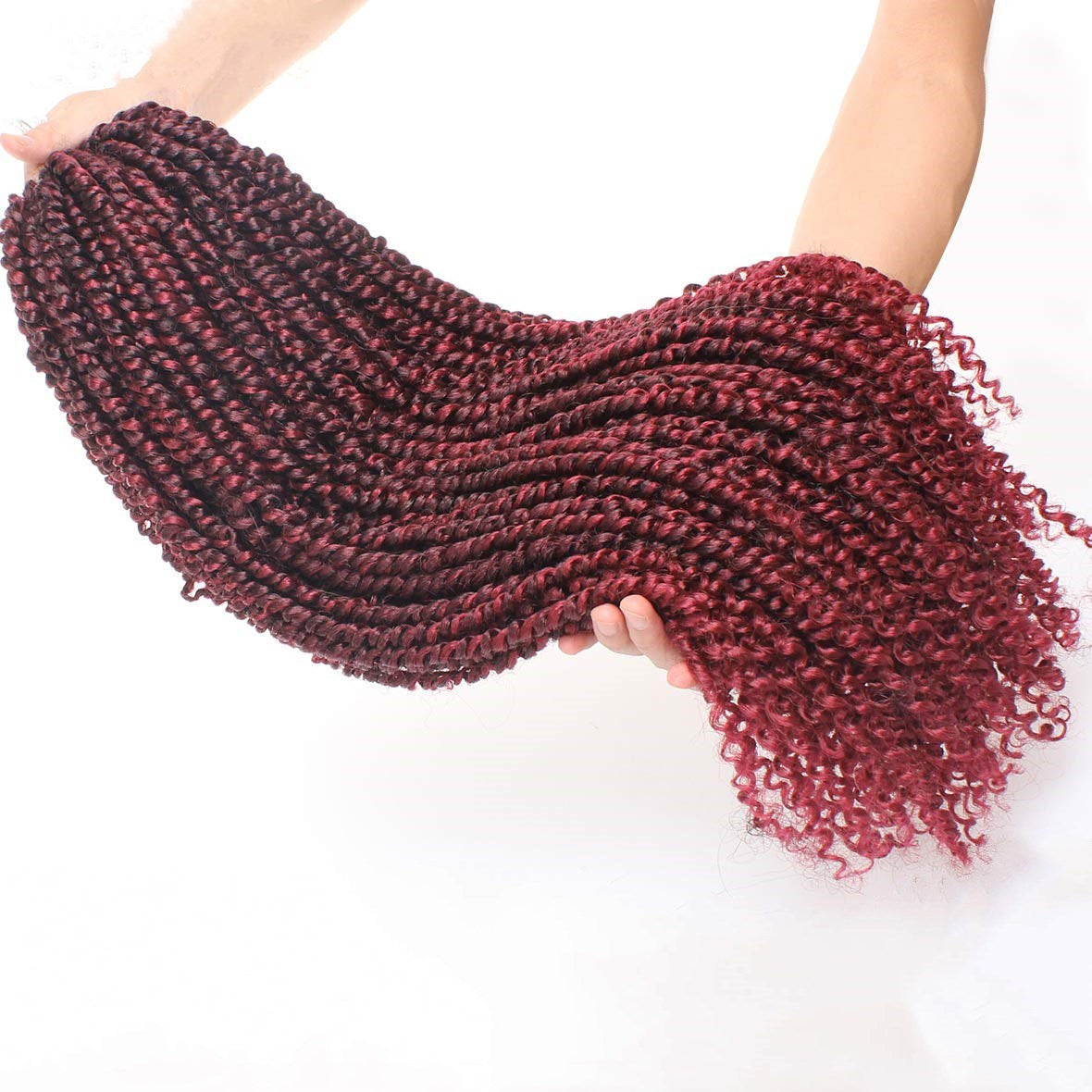 Pre-twisted Passion Twist Crochet Hair 22inch Pre-Looped Passion Twist Bohemian Crochet Braids Hair Extensions