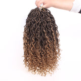 Boho Faux Locs Synthetic Crochet Braids Hair Goddess Locs Crochet Hair Pre-looped Soft Locs With Curly Ends Hippie Locs Hair