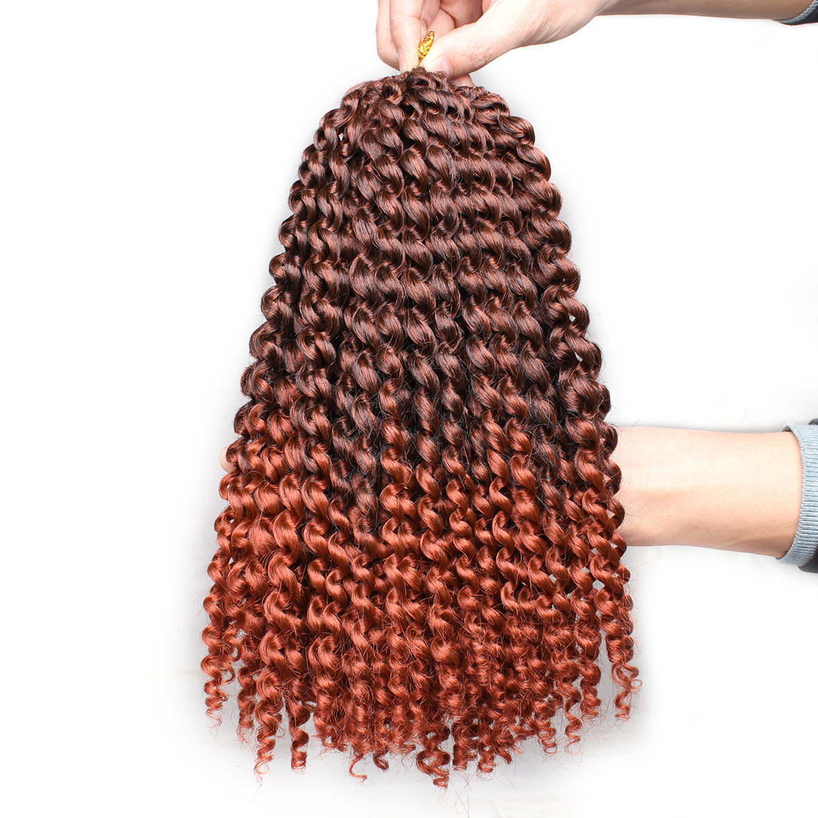 12Inch Passion Twist Hair Short Water Wave Snythetic Crochet Braids Hair for Distressed Butterfly Locs Passion Twist Braiding Curl Hair