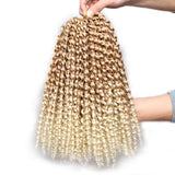 12Inch Passion Twist Hair Short Water Wave Snythetic Crochet Braids Hair for Distressed Butterfly Locs Passion Twist Braiding Curl Hair