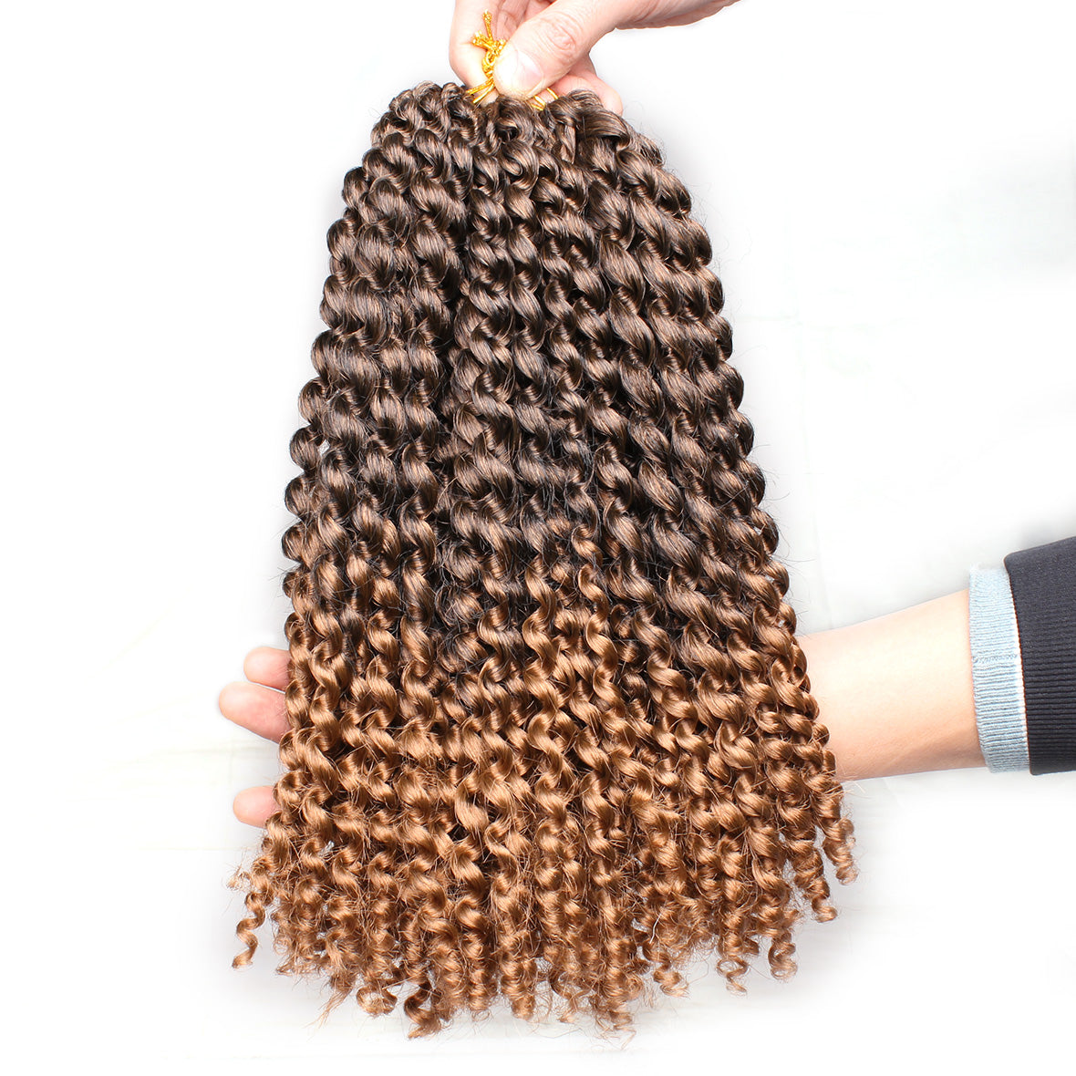 12Inch Passion Twist Hair Short Water Wave Snythetic Crochet Braids Hair for Distressed Butterfly Locs Passion Twist Braiding Curl Hair