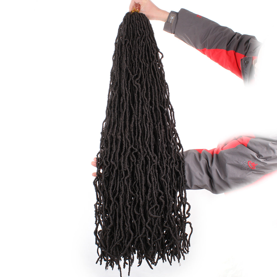 36 Inch Nu Faux Locs Crochet Braids Hair Goddess Faux Natural Soft Locs Crochet Braiding Synthetic Hair