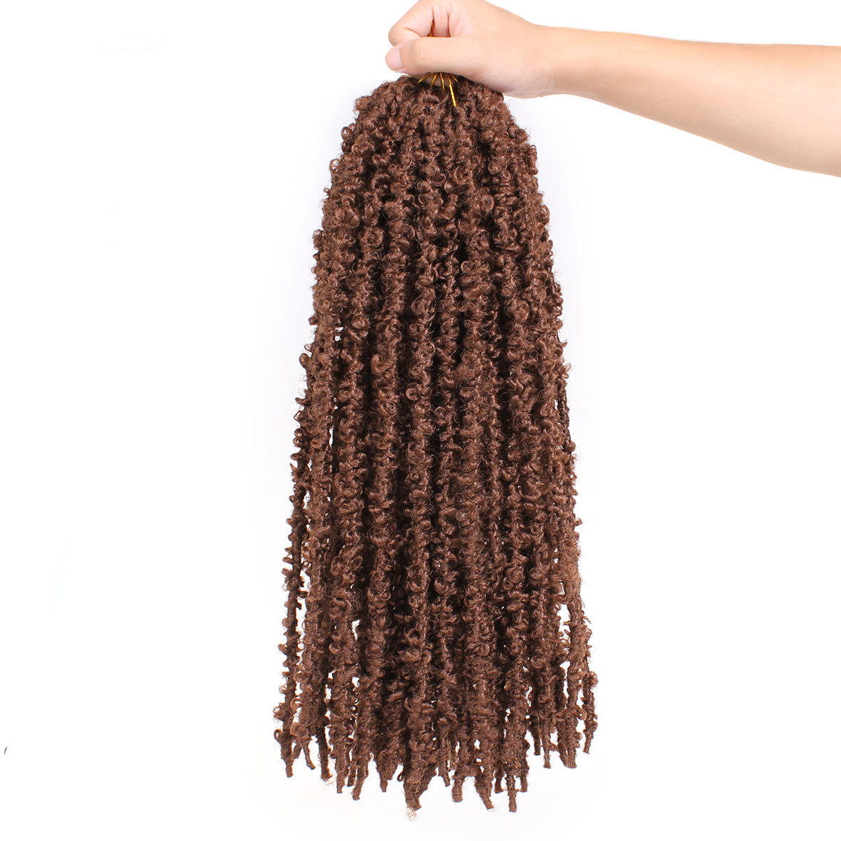 18inch Butterfly Locs Crochet Hair Pre-looped Synthetic Faux Locs Distressed Crochet Braids Extended