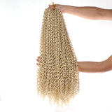 24Inch Water Wave Passion Twist Hair Crochet Braids Hair Goddess Crochet Synthetic Braided Hair Extensions