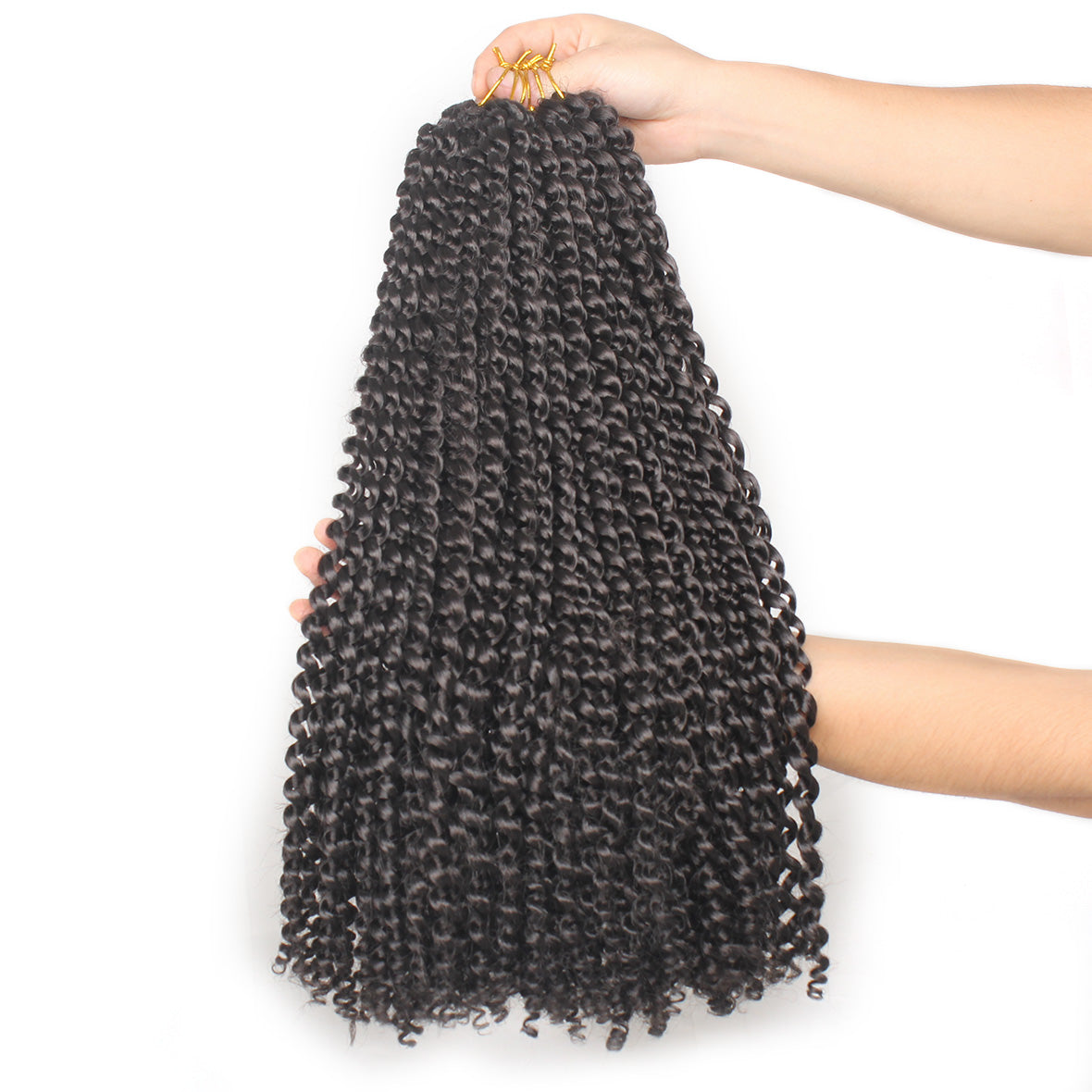 24Inch Water Wave Passion Twist Hair Crochet Braids Hair Goddess Crochet Synthetic Braided Hair Extensions