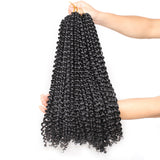 24Inch Water Wave Passion Twist Hair Crochet Braids Hair Goddess Crochet Synthetic Braided Hair Extensions