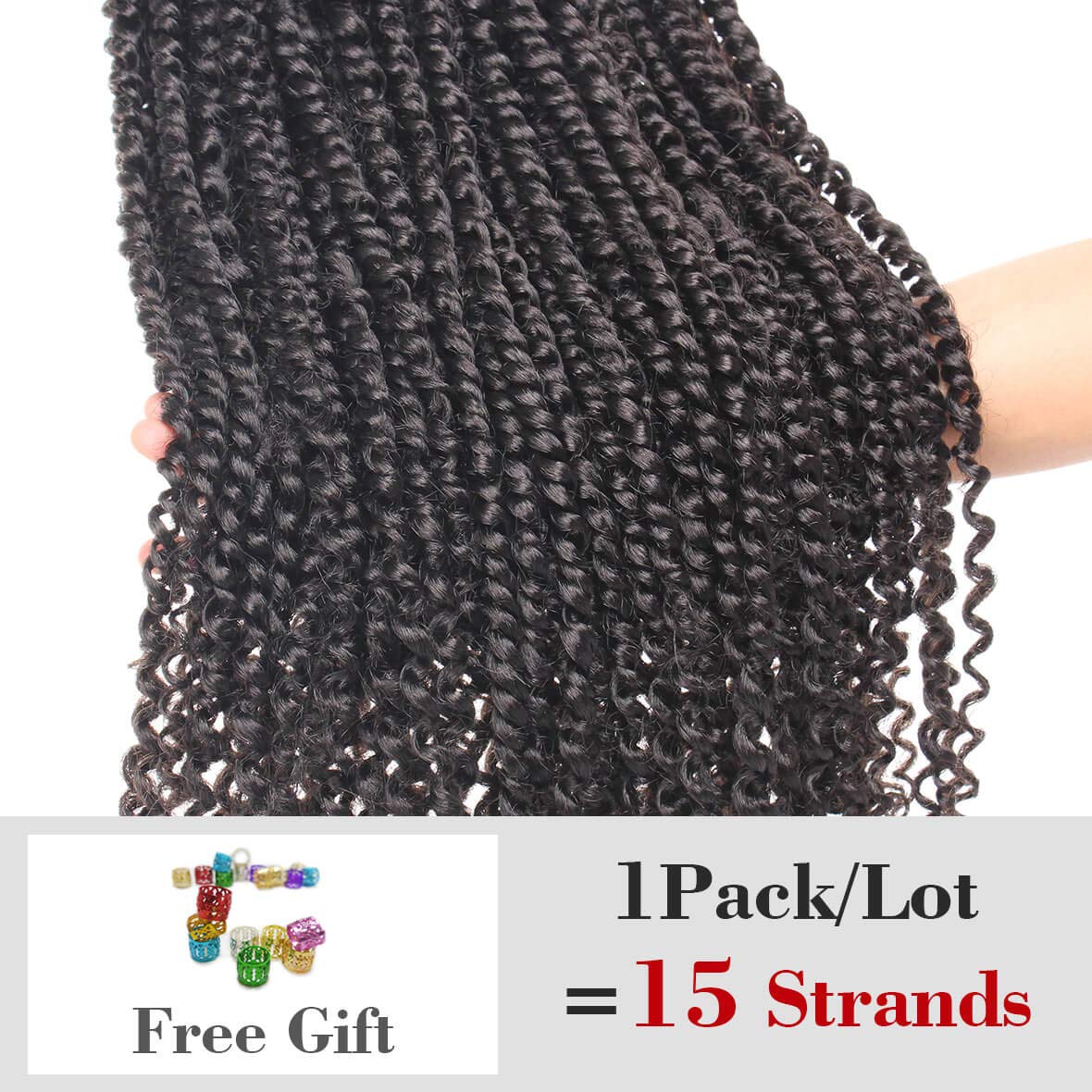 Pre-twisted Passion Twist Crochet Hair 22inch Pre-Looped Passion Twist Bohemian Crochet Braids Hair Extensions