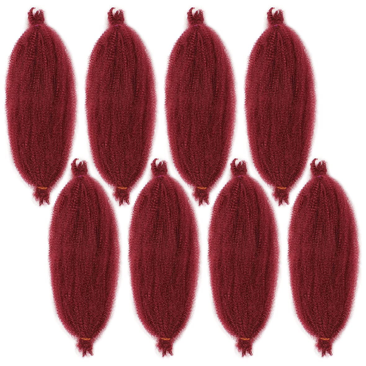 Pre-Separated Springy Afro Twist Hair Spring Twist Hair For Distressed Soft Locs Natural Black Long Marley Twist Braiding Hair Extension