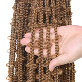 20 Inch Knotless Jungle Box Braids Pre-Looped Goddess Box Braids Hair Butterfly Crochet Braid Hair
