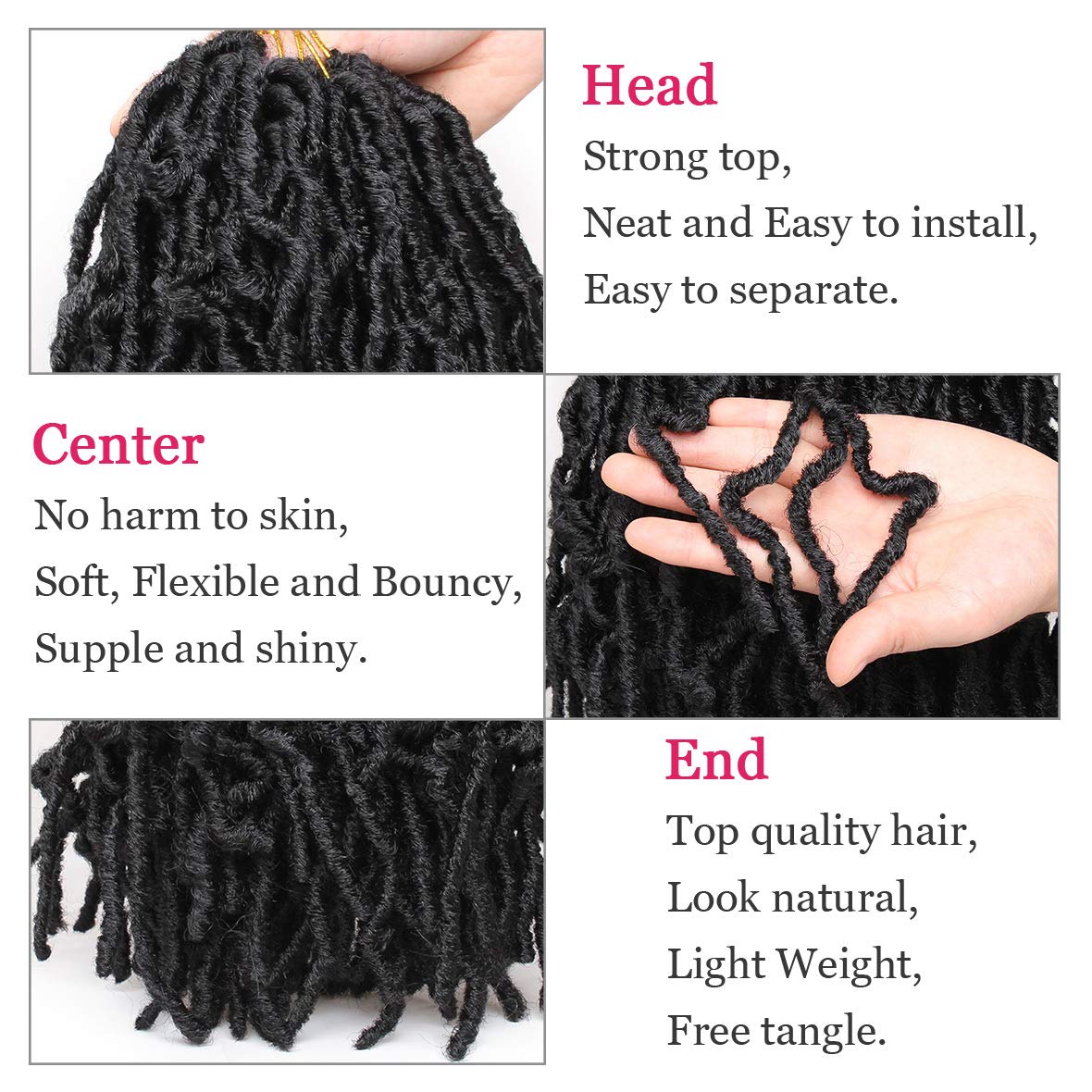 36 Inch Nu Faux Locs Crochet Braids Hair Goddess Faux Natural Soft Loc –  unionbeauty