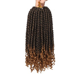 12inch Spring Senegalese Twist Crochet Braids Curl End Crochet Hair Pre-looped Passion Twist Hair Extensions