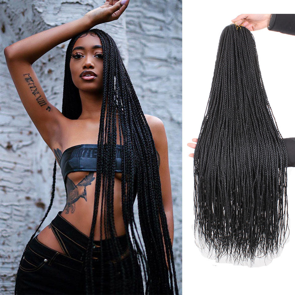 34Inch Long Senegalese Twist Hair Pre-looped Synthetic Crochet Braids –  unionbeauty