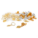 Hair Jewelry for Women Braids Dreadlock Accessories Metal Gold Hair Cuffs Decorations