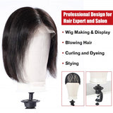 21''-24" Canvas Block Head for Wig Display Mannequin Head for Hair Extension/Lace Wigs/Display Styling Poly Head Wig Stand/Head Dryer/Making Wigs